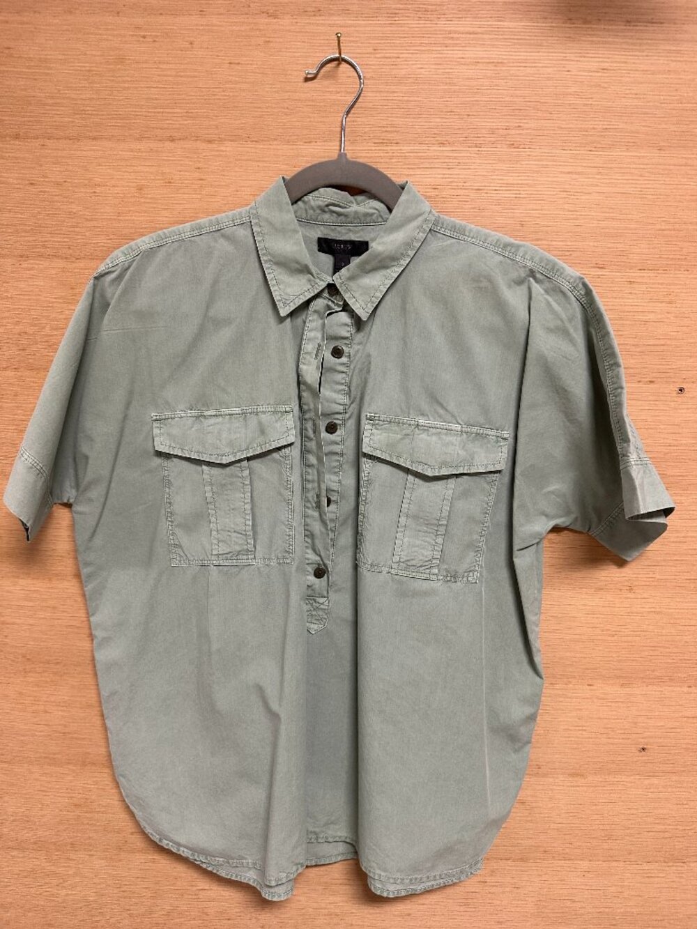 J.Crew Sage/Olive Shirt